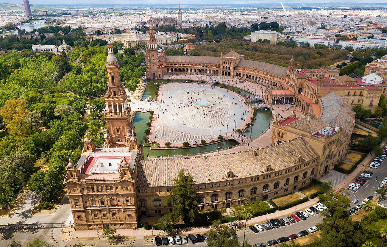 Plaza de España Aerial View