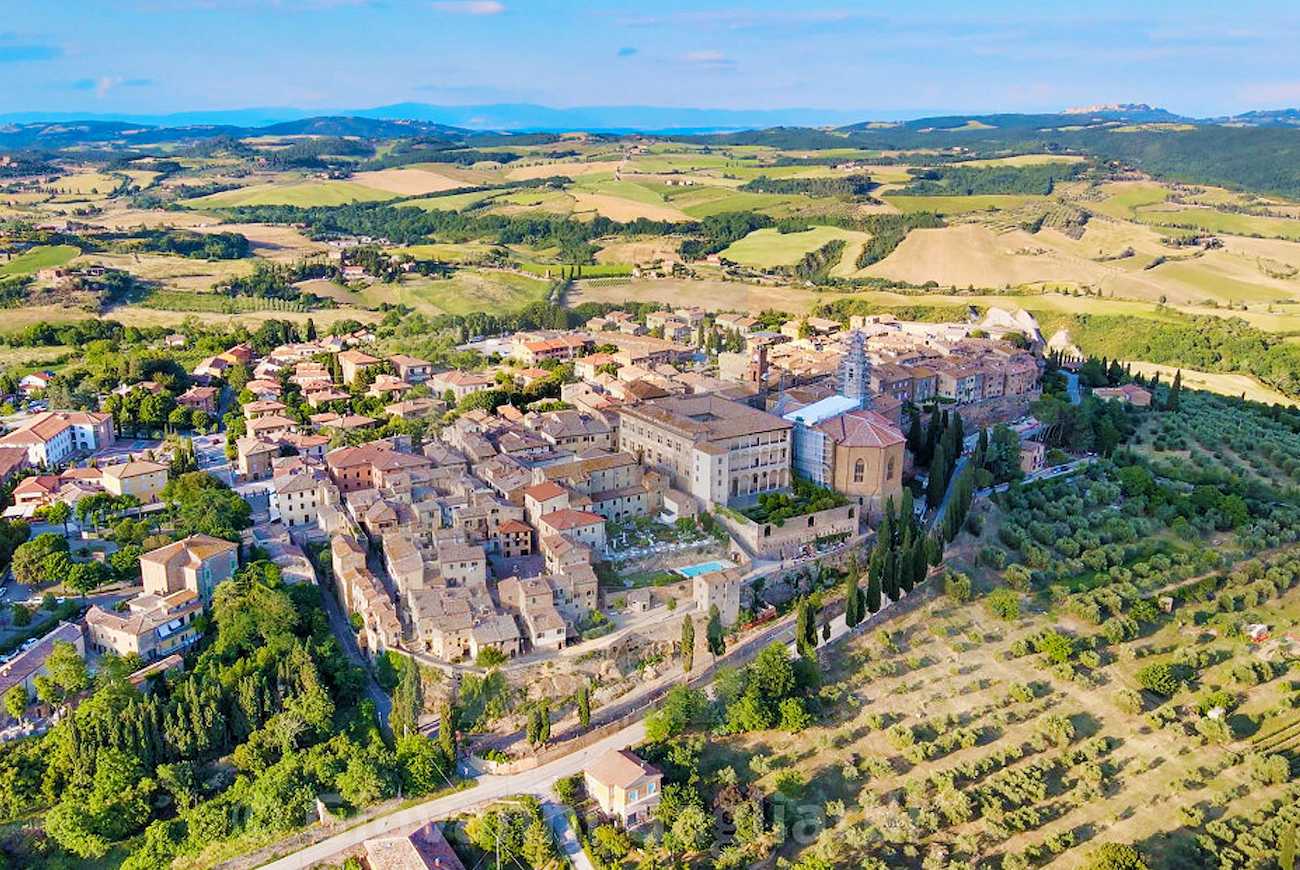 Pienza Aerial View